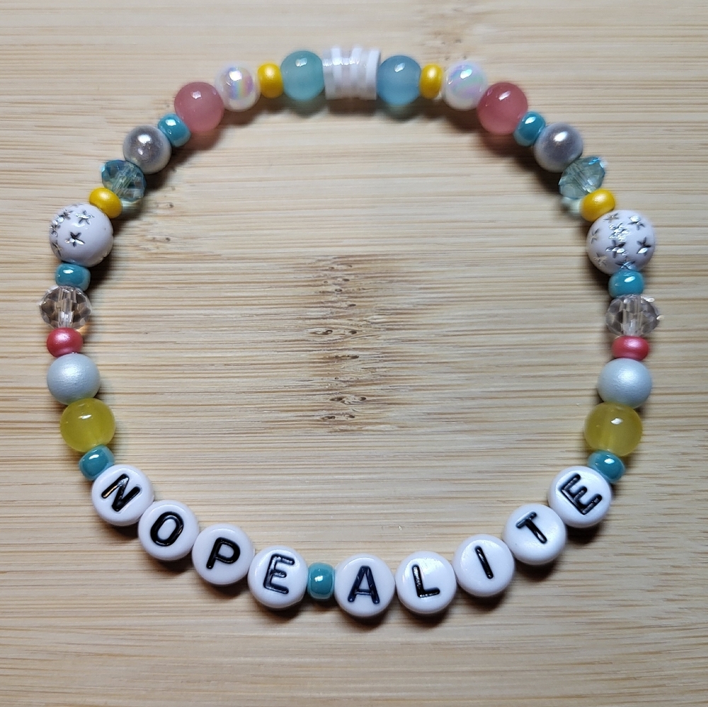 Nope-alite, Opalite- Taylor Swift Friendship Bracelet, Size 8"